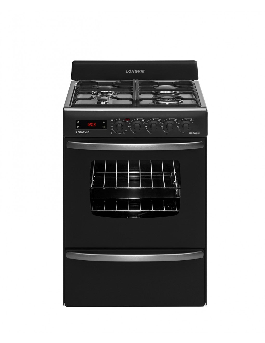 Cocina Longvie 21501g Multigas Grafito