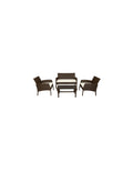 Juego Jardin Laury Gelasia Simil Ratan Marron