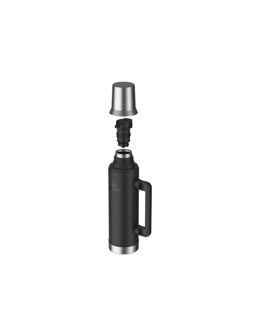 Termo Clasico 1.6l Stanley Negro Asa Plegable